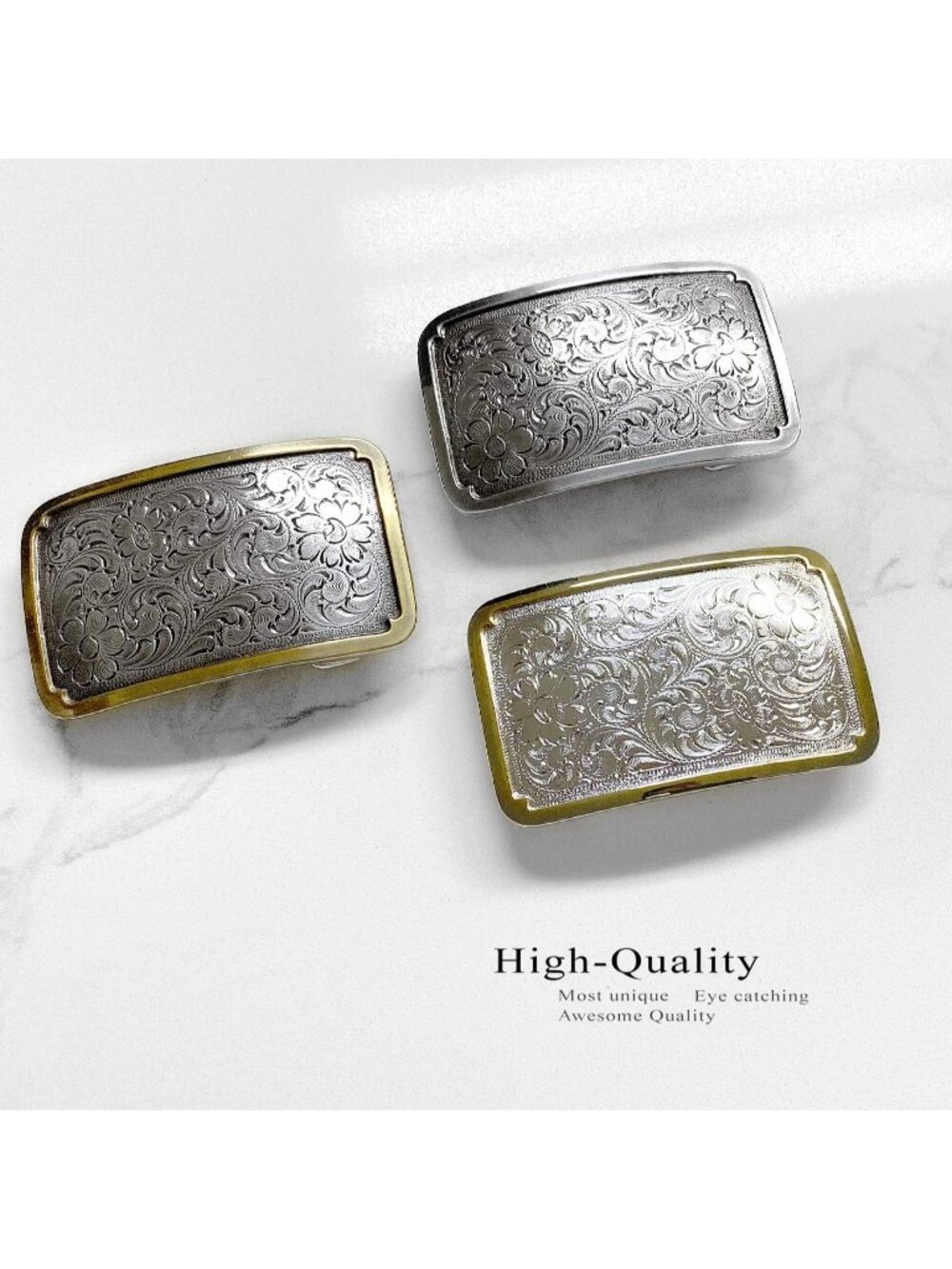 Unisex 3-Antique Silver Gold Dog Bird Star Replacement Belt Buckle Multi-Style - Picture 5 of 6